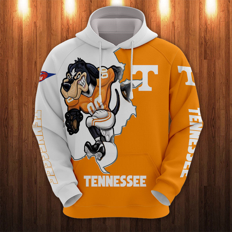 Tennessee Volunteers Hoodie With Smokey Mascot Print